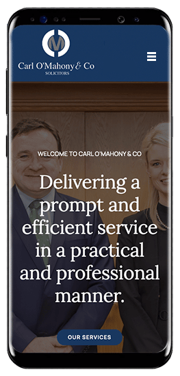 Carl O'Mahony & Co are welcoming visitors to their office and offering a range of services with a focus on prompt and efficient service in a professional manner.