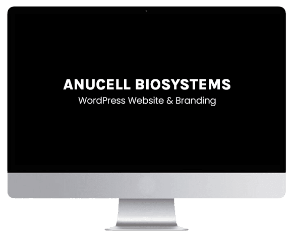 Anucell Biosystems is creating a WordPress website and branding to promote their business.