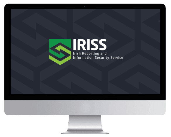 The image is depicting the logo of the Irish Reporting and Information Security Service (IRISS).