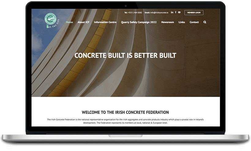 The Irish Concrete Federation is a representative organization for the Irish aggregates and concrete products industry, advocating for its members at local, national, and European levels.