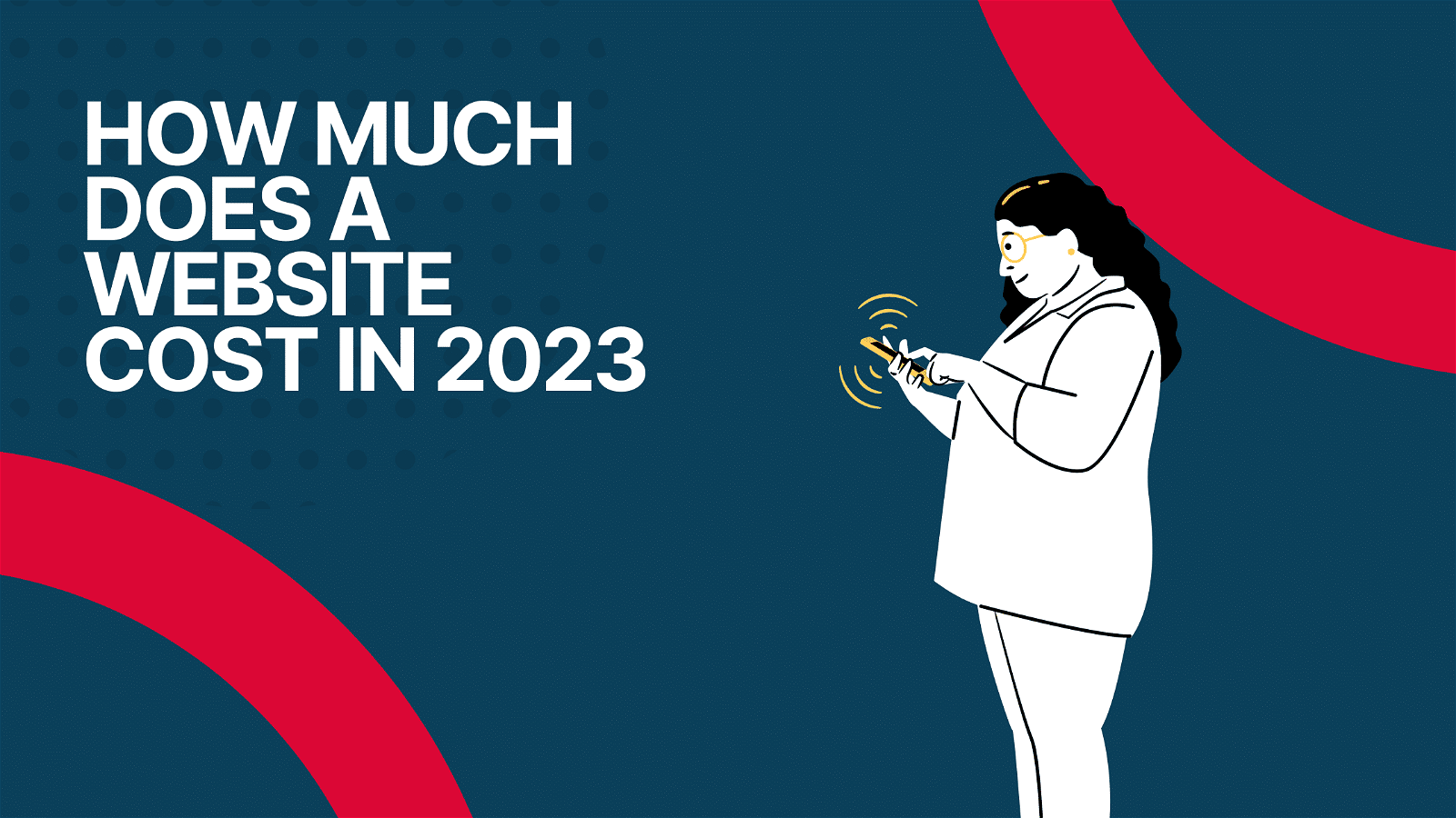 In this image, someone is asking how much a website will cost in the year 2023.